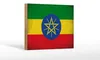 Holzschild Flagge Äthiopien 18x12cm Flag Ethiopia Vintage Produktbild-Vorschau 1