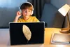 MuchoWow® Laptop Aufkleber Sticker Cover Schwarz und Gold - Produktbild-Vorschau 3