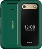 A green Nokia 2660 Flip phone is shown, with the front screen displaying the time and date. Podgląd zdjęcia produktu