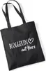 Huuraa Jutebeutel Bloggerin mit Herz 10 Liter Black Produktbild-Vorschau 1