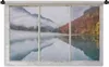 MuchoWow® Wandteppich Wandbehang Aussicht - Herbst - Berg Produktbild-Vorschau 1