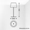 Briloner Lampe de table LED sans fil Ø9,5x20,5 cm 1,2 W 120 Voir les images du produit 5