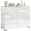 Comò HOMCOM a 4 cassetti, credenza con 1 anta e ripiano Anteprima dell’immagine prodotto 1