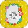 Mr. & Mrs. Panda Untersetzer Glas Verlobter - Weiß - Produktbild-Vorschau 1