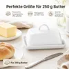 Porcelanowa maselniczka biała 16x13x6 cm Podgląd zdjęcia produktu 7