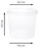 BenBow Seau avec couvercle 5L x100 Transparent - qualité Voir les images du produit 4
