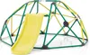 A geodesic dome climbing frame with a yellow slide, presented on a white background. Náhľad obrázku produktu