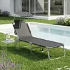 SONGMICS Sonnenliege klappbar, belastbar bis 110 kg, Produktbild-Vorschau 1