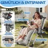 LZQ Gartenliege Klappbar bis 160 kg, Gepolsterter Produktbild-Vorschau 5