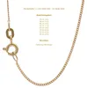 Goldkette Panzerkette Länge 50cm - Breite 1,4mm - 333-8 Produktbild-Vorschau 5