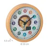 Orologio da parete Relaxdays per bambini, Ø 30 cm, orologio Anteprima dell’immagine prodotto 4
