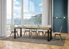 Ausziehbarer Tisch 90x90/246 cm Tecno Quercia Natura Produktbild-Vorschau 3