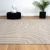 Teppich Wohnzimmer Kurzflor Schlafzimmer Wellen Produktbild-Vorschau 4