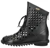 Laura Vita Damen Stiefelette aus Leder mit Lochmuster Produktbild-Vorschau 8