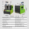 Diagram of a fuel injector cleaner machine with numbered parts and a legend. Náhled obrázku produktu