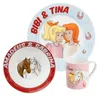 Bibi & Tina Frühstücksset für Kinder - Pferde Geschirr Set Produktbild-Vorschau 1