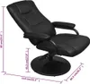 vidaXL Fauteuil TV avec repose-pieds Noir Similicuir Voir les images du produit 5