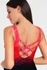 LASCANA Badeanzug rot-bedruckt Größe 44 Cup F Produktbild-Vorschau 5