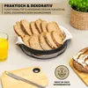 eluno Obstkorb – Brotkorb 2er Set, runde Obstschale, aus Produktbild-Vorschau 5