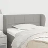 vidaXL Kopfteil mit Ohren Hellgrau 83x23x78/88 cm Stoff Produktbild-Vorschau 2
