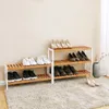 BEGRYF botník 70x26x55 cm medový bambusový regál 3 police Náhled obrázku produktu 6