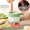 Bezdrátový mini kuchyňský sekáček a kráječ 5v1, elektrický Náhled obrázku produktu 8