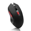 A black wireless gaming mouse with red accents is shown against a white background. Produktbild-Vorschau