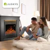 Juskys Elektrokamin 1000 / 2000 W - Eckkamin mit Heizung, Produktbild-Vorschau 6