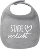 Huuraa Baby Lätzchen Stade verliebt Heather Grey Produktbild-Vorschau 1