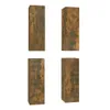 Eleganter Möbel TV-Schränke 4er Set Räuchereiche 30,5x30x90 Produktbild-Vorschau 2
