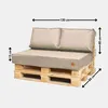 Vankúš z paliet 120x80 Súprava pre paletový nábytok Náhľad obrázku produktu 9