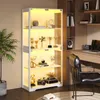 BROTTAR Weiße Glasvitrine mit LED 3 Farben, Produktbild-Vorschau 5