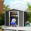 Outsunny Gerätehaus 4,4 m² Gartenhaus mit Pultdach, Produktbild-Vorschau 2