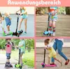 Jiubiaz KinderRoller Kinderscooter Dreiradscooter mit LED Produktbild-Vorschau 2