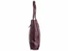A side view of a dark brown tote bag. Produktbild-Vorschau