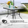 5-teiliges Outdoor Esssets, Gartentisch und 4 stapelbare Produktbild-Vorschau 4