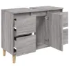 vidaXL Waschbeckenunterschrank Grau Sonoma 80x33x60 cm Produktbild-Vorschau 6