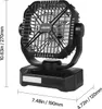 Ventilateur solaire VEVOR 10400 mAh, ventilateur de camping Voir les images du produit 8