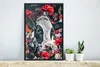 MuchoWow® MuchoWow® Gerahmtes Poster Kuh - Zeichnung - Rot Produktbild-Vorschau 5