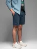 Ombre Clothing Pánské plátěné kraťasy Dulina navy XL Náhled obrázku produktu 2