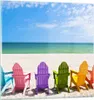 Bilder auf glas - Sunbed ufer florida Sommer - 60x60cm - Produktbild-Vorschau 1