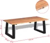 vidaXL Couchtisch Massivholz Akazie 110x60x40 cm Produktbild-Vorschau 9