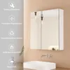 A bathroom vanity with a mirror cabinet above a sink and faucet. Produktbild-Vorschau