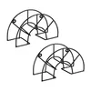 Relaxdays Schlauchhalter, 2er Set, Stahl, für 45 m 5/8" Produktbild-Vorschau 1
