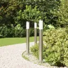 vidaXL Dissuasori luminosi 3 x 80 cm in acciaio inox IP44 Anteprima dell’immagine prodotto 3