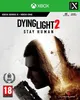 The cover art for the video game Dying Light 2: Stay Human, featuring a close-up of a man's face with a city skyline superimposed. Produktbild-Vorschau