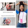 A collage of images showing a phone case with a lanyard and demonstrating its protective features. Produktbild-Vorschau