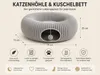 Katzen Tunnel Bett Katzenhöhle Kuschelbett Katzenhaus Höhle Produktbild-Vorschau 4