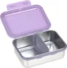 LÄSSIG Kinder Brotdose Edelstahl Lunchbox Frühstücksbox Produktbild-Vorschau 3