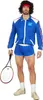 80er Tennisstar - Karneval Faschingskostüm Herren Größe: 48 Produktbild-Vorschau 1
